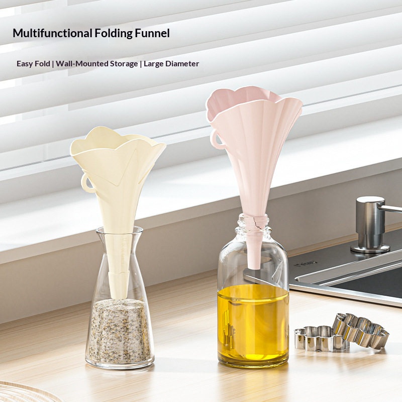 Kitchen Gadgets For Small Kitchens - 2/6PCS 식품 등급 접이식 주방 깔때기