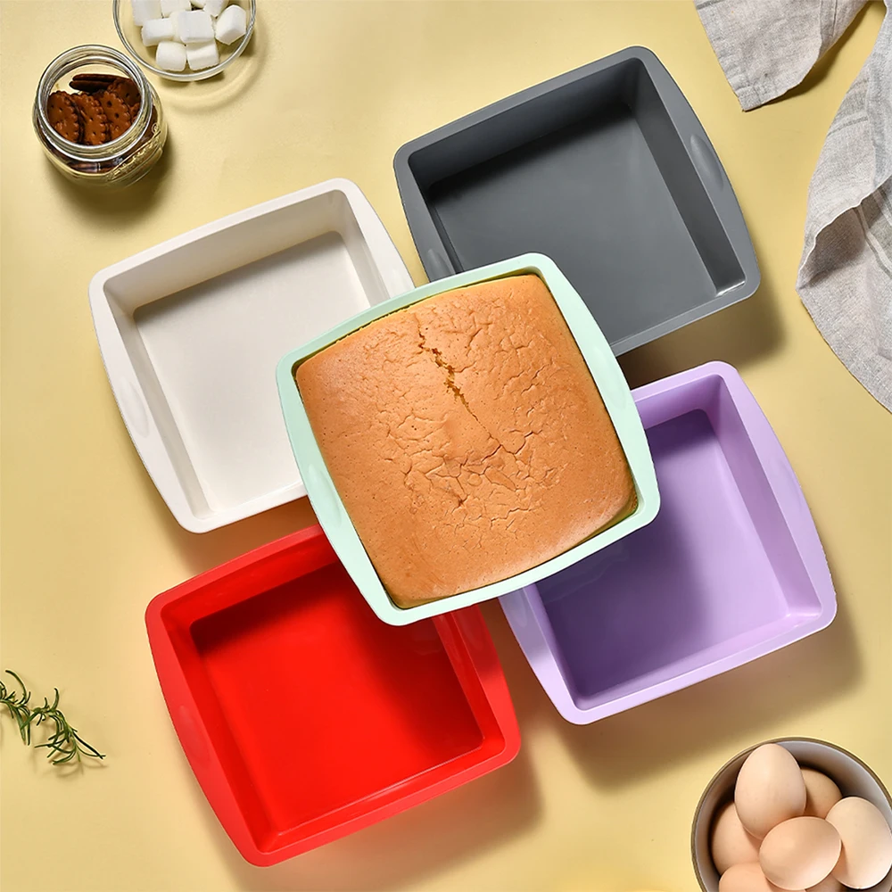 Zyliss Kitchen Gadgets - 실리콘 사각 케이크 몰드, 간편한 분리