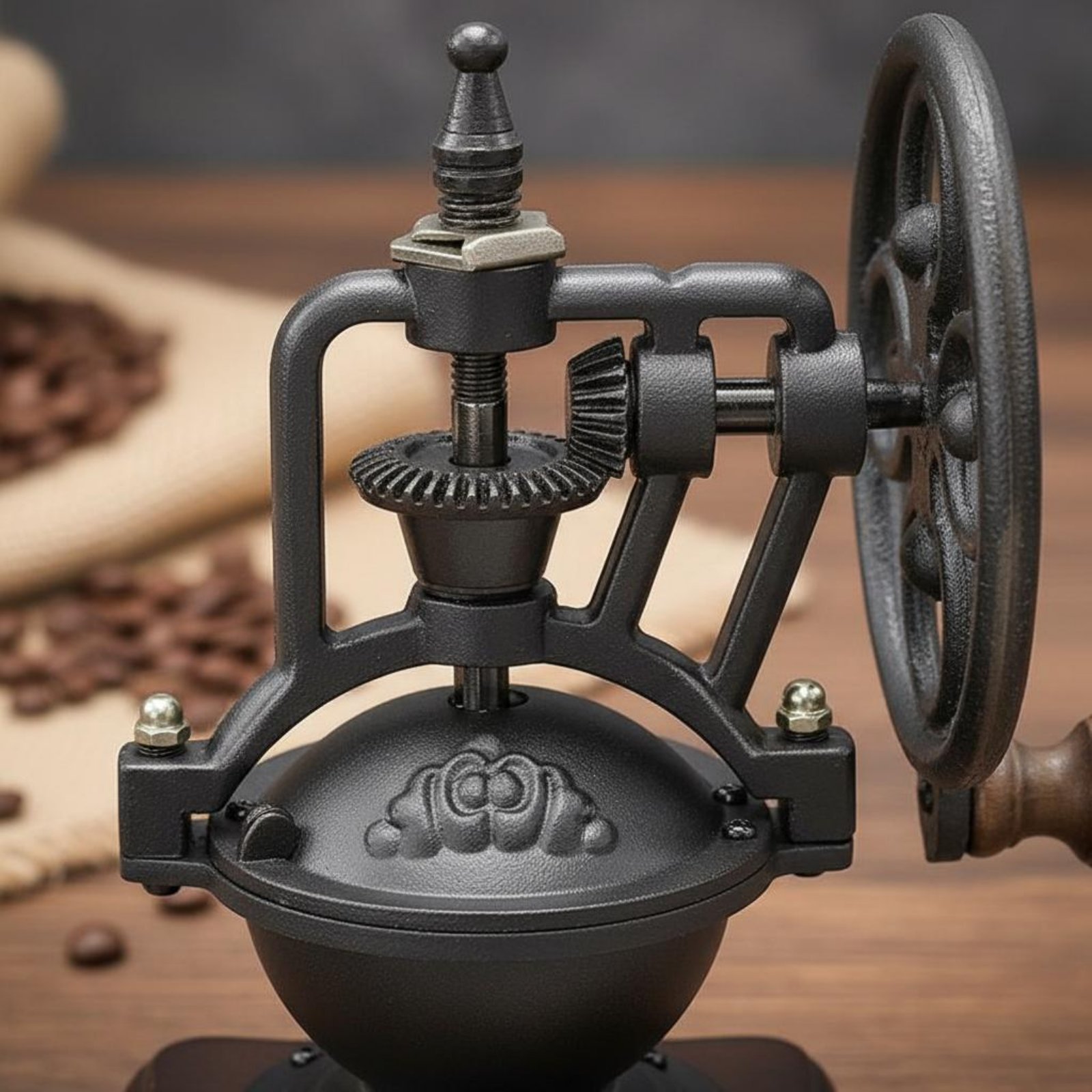 Kitchen Gadgets Vintage - 수동식 레트로 커피 그라인더, 주철 소재,
