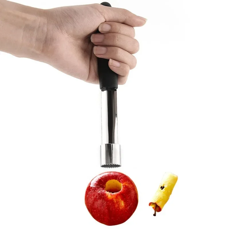 Kitchen Gadgets Hacks - 스테인레스 스틸 애플 Corer 레드 날짜