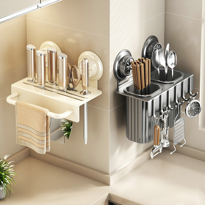 Kitchen Gadgets Rack Storage - 벽걸이형 주방 식기 보관 랙 다중