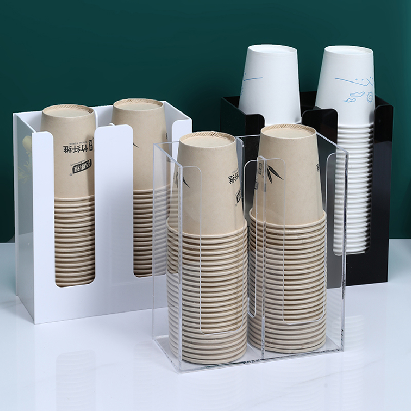 Kitchen Gadgets Rack - 아크릴 보관 컵 홀더 일회용 커피