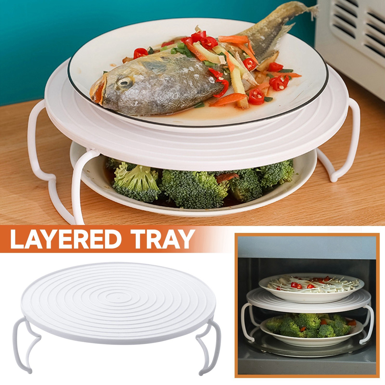 Kitchen Gadgets Rack Storage - 다기능 절연 가열 트레이 랙 플라스틱