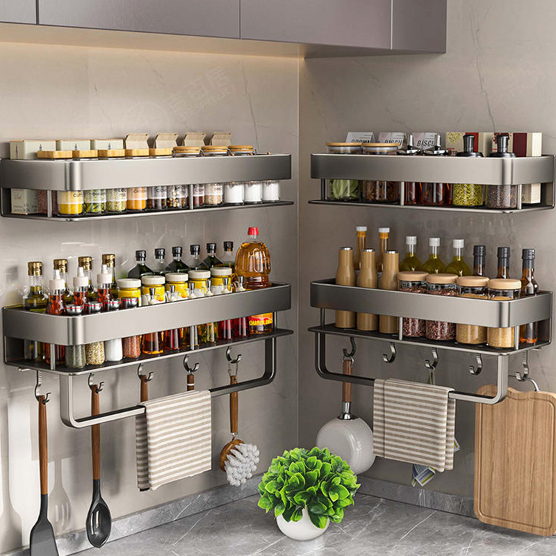 Kitchen Gadgets Rack - 알루미늄 주방 랙 주방 선반 화장실