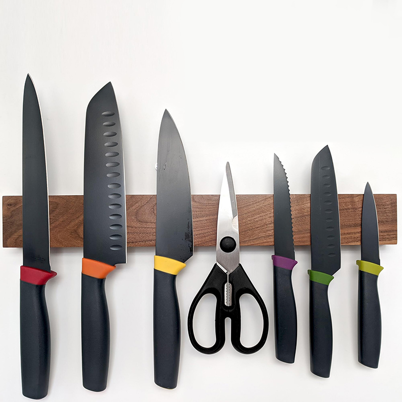 Magnetic Knife Strip - 벽걸이 나무 자석 칼꽂이 30 40cm