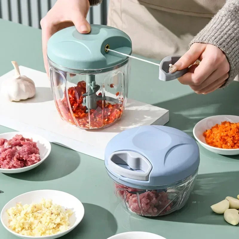 Kitchen Gadgets Hacks - 수동 고기 다지기 마늘 다지기 회전