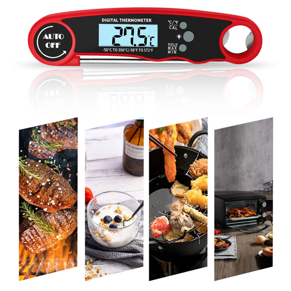 Instant Read Thermometer - 디지털 고기 온도계 – 그릴, 바베큐,