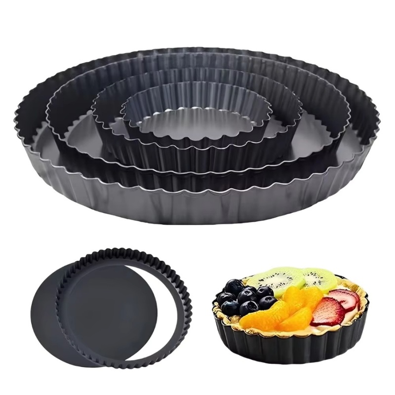 Kitchen Gadgets Hacks - 1개 분리형 바닥이 있는 플루트형 타르트