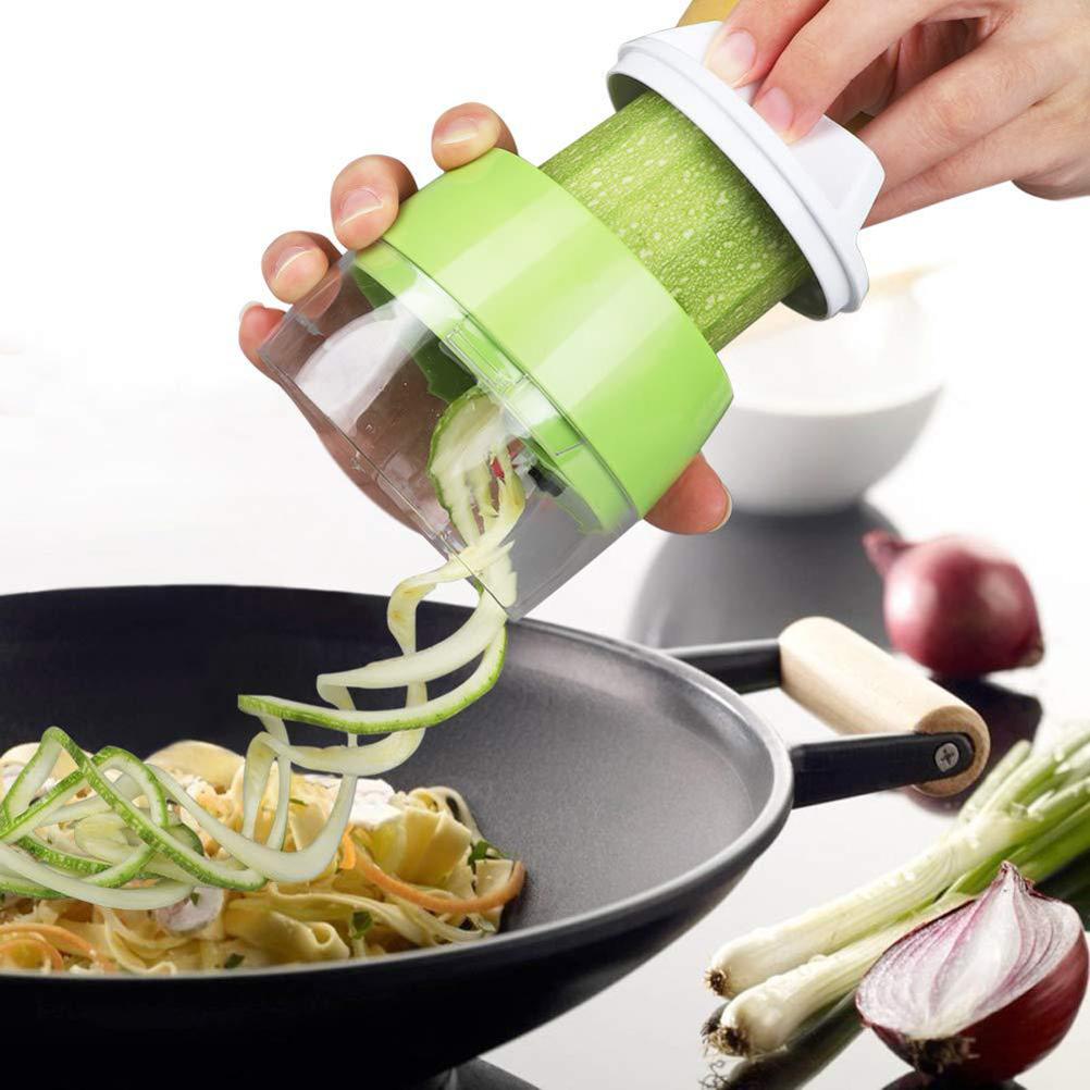 야채 커터 수동 나선형 커터 당근 오이를위한 주방 가제 - Kitchen Gadgets Vegetable Cutter 리뷰 및 가격