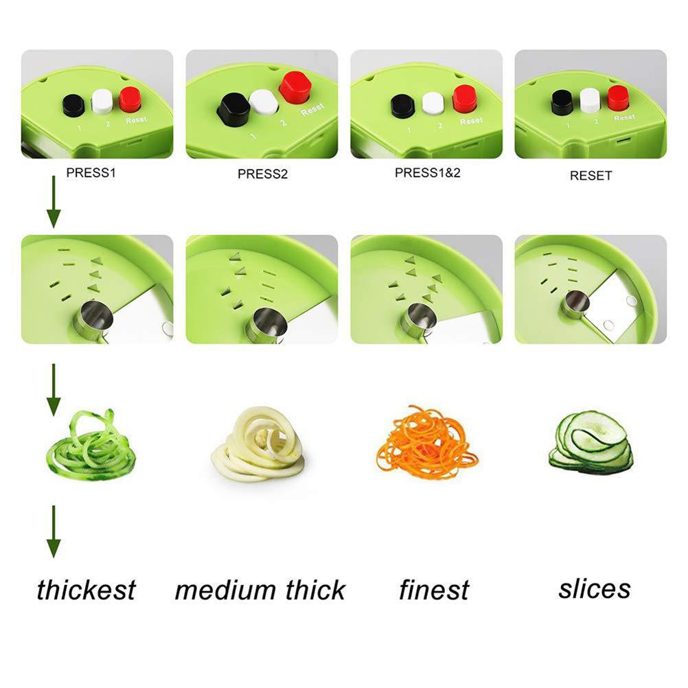 야채 커터 수동 나선형 커터 당근 오이를위한 주방 가제 - Kitchen Gadgets Vegetable Cutter 리뷰 및 가격