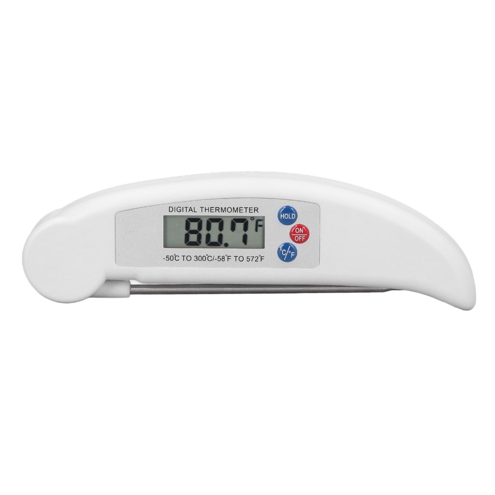 ABS 스테인레스 스틸 디지털 식품 온도계 흰색 빨간색 - Instant Read Thermometer 리뷰 및 가격