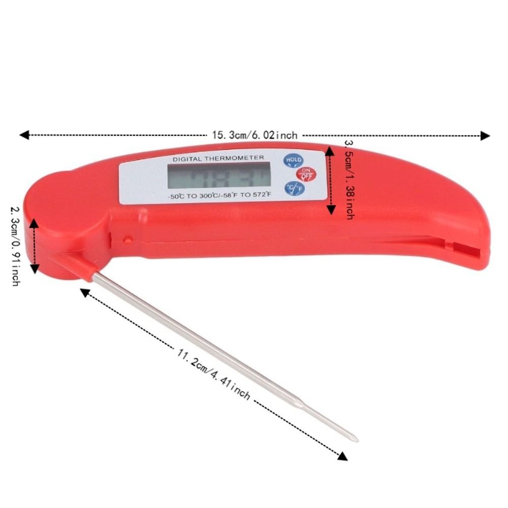 ABS 스테인레스 스틸 디지털 식품 온도계 흰색 빨간색 - Instant Read Thermometer 리뷰 및 가격