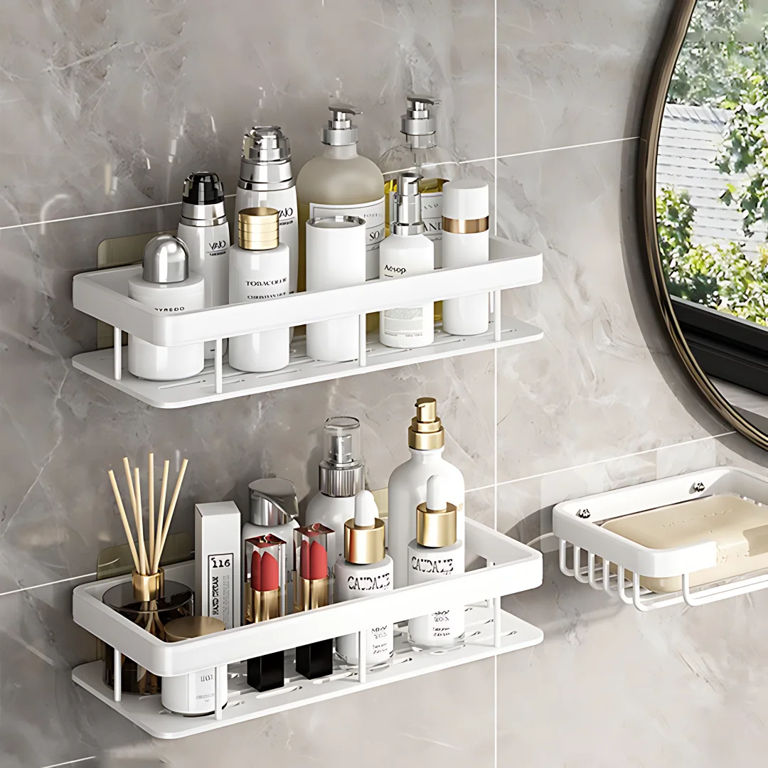 2PCS 욕실 선반 주방 스토리지 주최자 알루미늄 합금 - Kitchen Gadgets Rack 리뷰 및 가격