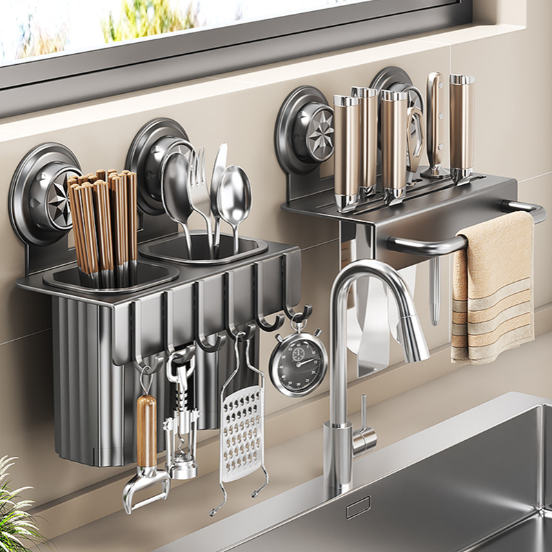 벽걸이형 주방 식기 보관 랙 다중 슬롯 나이프 정리대, - Kitchen Gadgets Rack Storage 리뷰 및 가격