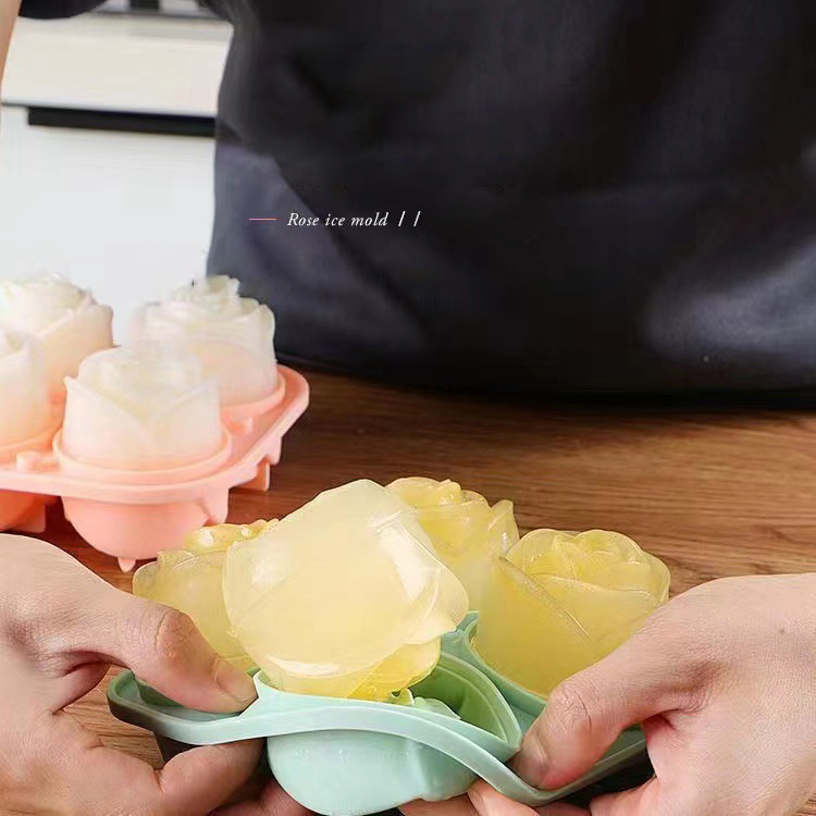3D 로즈 아이스 몰드 4 홀 아이스 큐브 트레이 몰드 - Zyliss Kitchen Gadgets 리뷰 및 가격