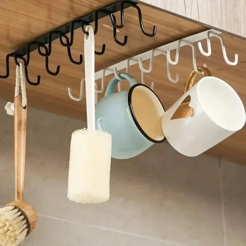새로운 1PC 구멍 없는 주방 후크 랙, 철제 이중 행 - Kitchen Gadgets Rack 리뷰 및 가격