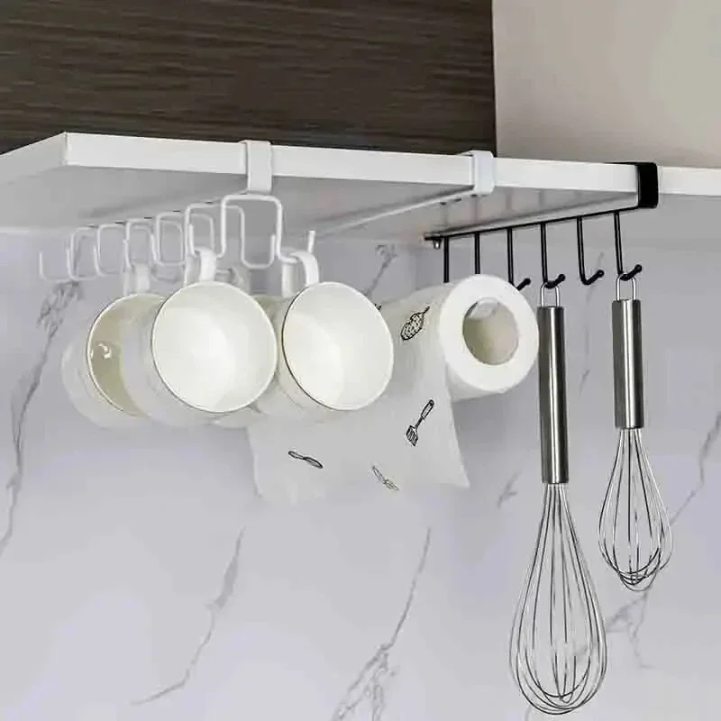 새로운 1PC 구멍 없는 주방 후크 랙, 철제 이중 행 - Kitchen Gadgets Rack 리뷰 및 가격