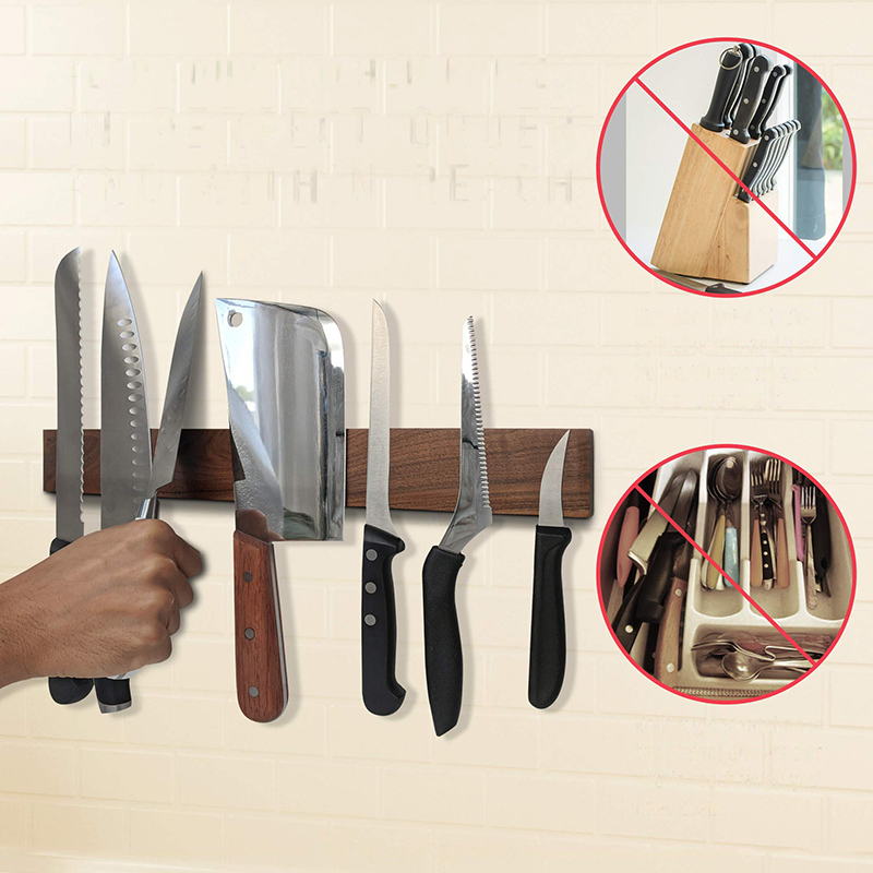 벽걸이 나무 자석 칼꽂이 30 40cm 강력 자석 셰프 - Magnetic Knife Strip 리뷰 및 가격