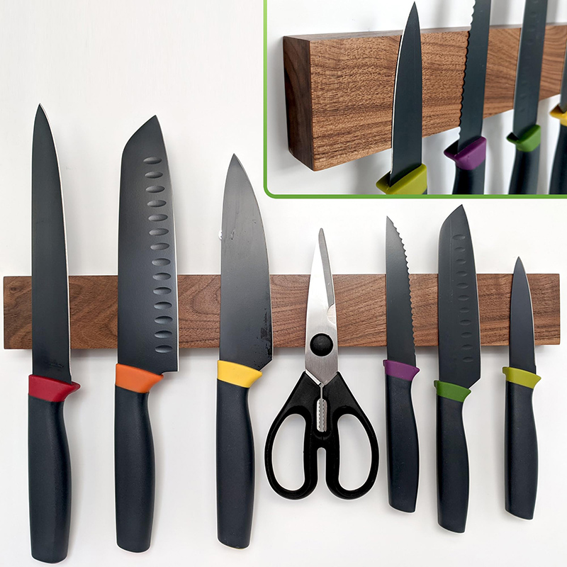 벽걸이 나무 자석 칼꽂이 30 40cm 강력 자석 셰프 - Magnetic Knife Strip 리뷰 및 가격