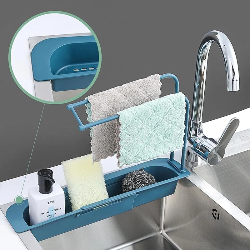 텔레스코픽 싱크대 선반 주방 식기 건조대 정리대 비누  - Kitchen Gadgets Rack Storage 리뷰 및 가격