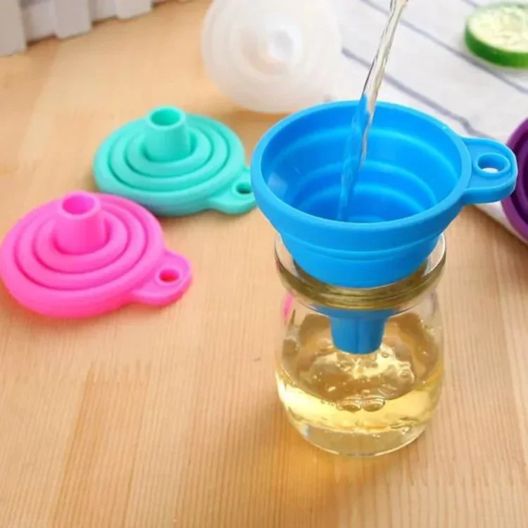 1/4개 실리콘 접이식 깔때기, 접을 수 있는 주방용  - Kitchen Gadgets For Small Kitchens 리뷰 및 가격