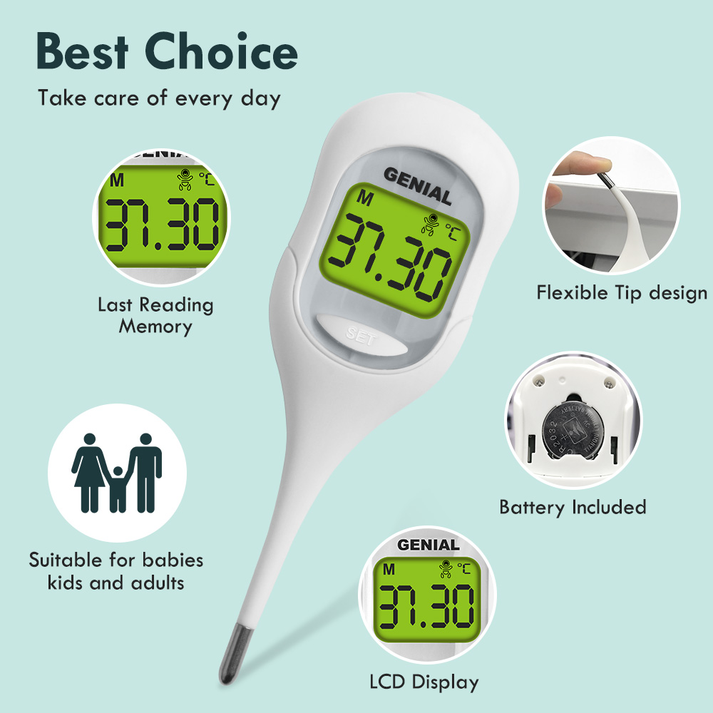 성인, 어린이 및 아기, 구강, 발열을 위한 겨드랑이  - Instant Read Thermometer 리뷰 및 가격