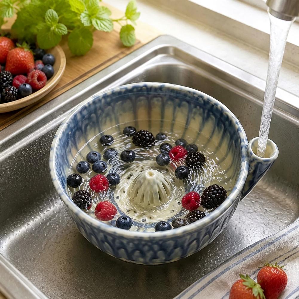 베리 세척 볼 세라믹 회전식 채반 물기 제거 바구니 과 - Salad Spinner 리뷰 및 가격
