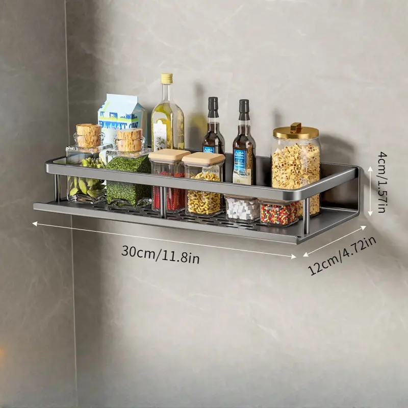 1 PC 다기능 주방 랙 스파이스 스토리지 랙 벽 마운 - Kitchen Gadgets Rack 리뷰 및 가격